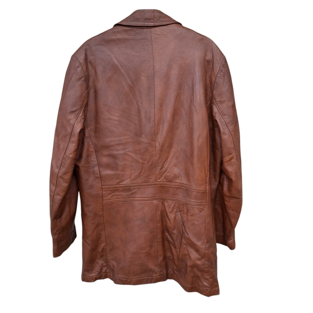 Vintage Cabretta Angel Skin by Grais Leather Vest Lined Jacket Men Size 42L - Picture 6 of 16